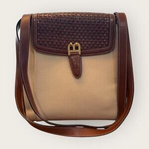 Rare Vintage Bally Pavone Flap Leather Satchel